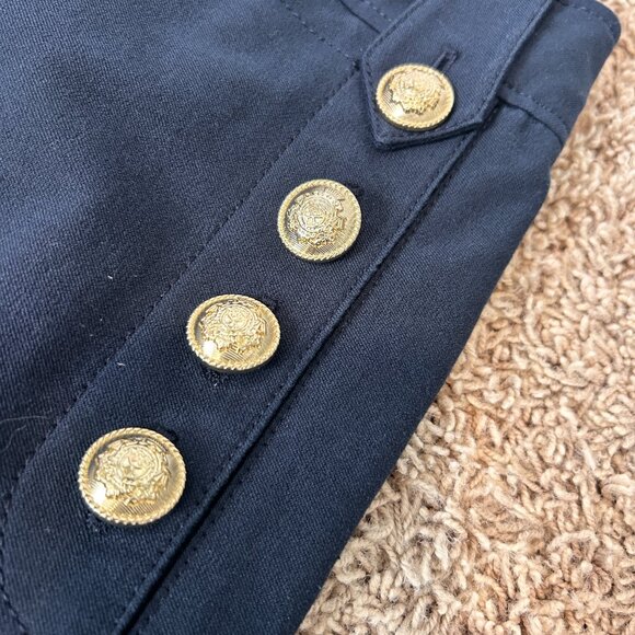 Derek Lam 10 Crosby Robertson Flare Trousers Dark Blue Womens Size 8 Nautical - Picture 10 of 10